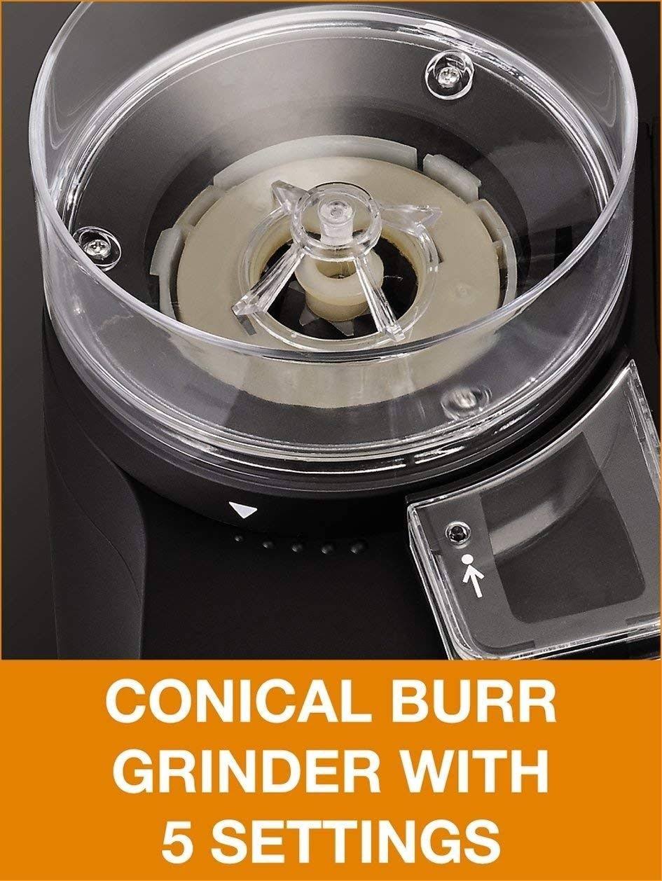 Krups KM785D50 Grind-and-Brew Coffee Maker with 10-Cup Capacity