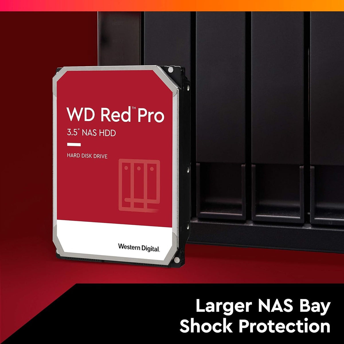 4TB Western Digital WD Red Pro NAS Hard Drive, 7200 RPM SATA 6 Gb/s CMR HDD with 256 MB Cache, 3.5-Inch, WD4003FFBX