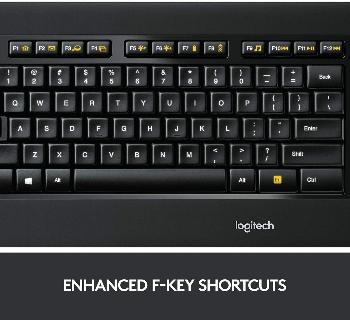 Logitech K800 Wireless Illuminated Keyboard with Backlighting, Fast Charging and Dropout-Free 2.4GHz Connection