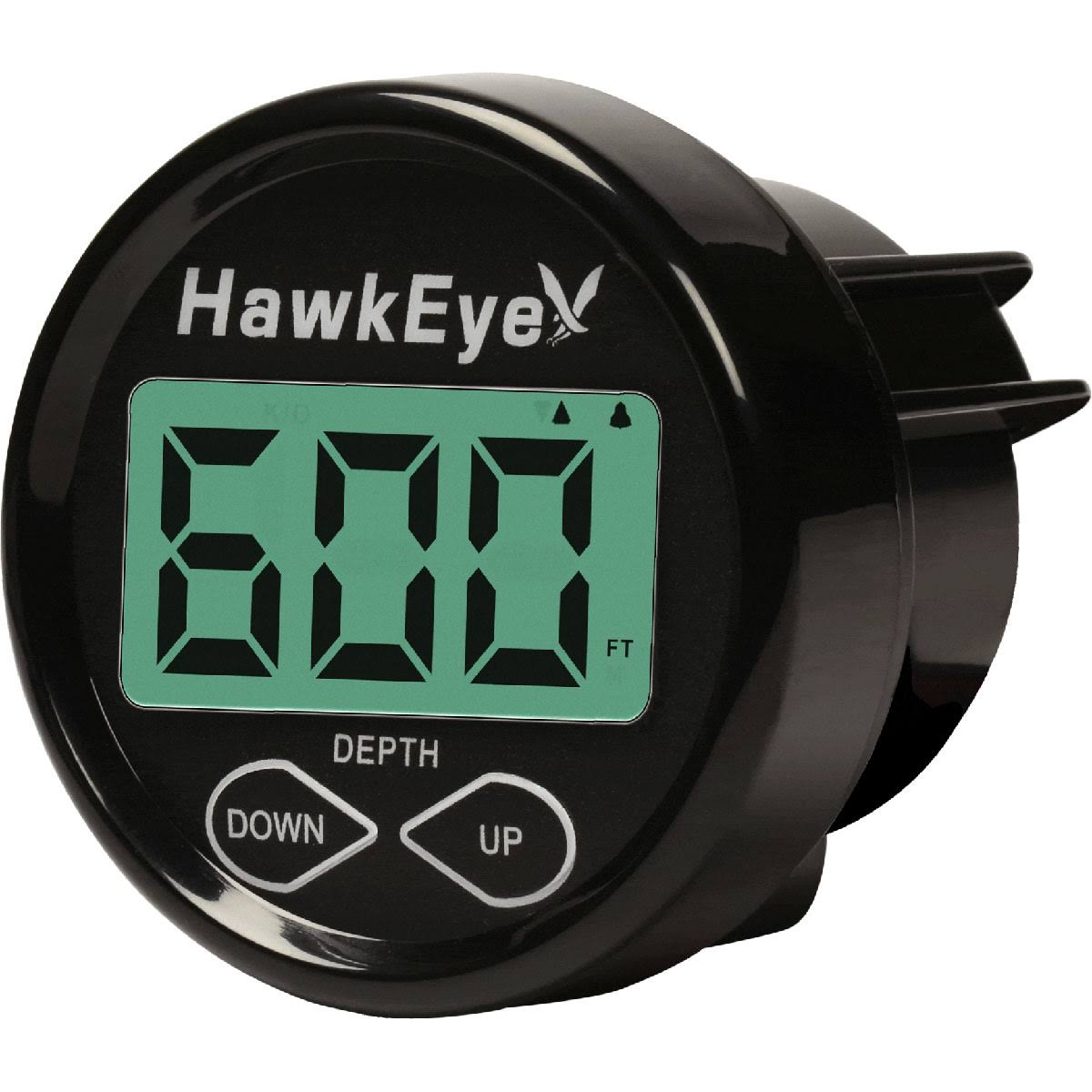 Hawkeye DT1B Softglow LCD Depth Sounder with Boat Mount, Black/White