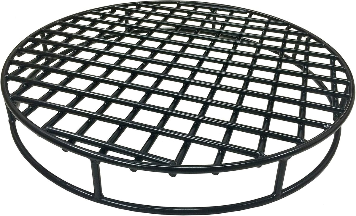 28-Inch Round Steel Fire Pit Grate by Walden, Heavy-Duty Above-Ground Support for Outdoor Firepits
