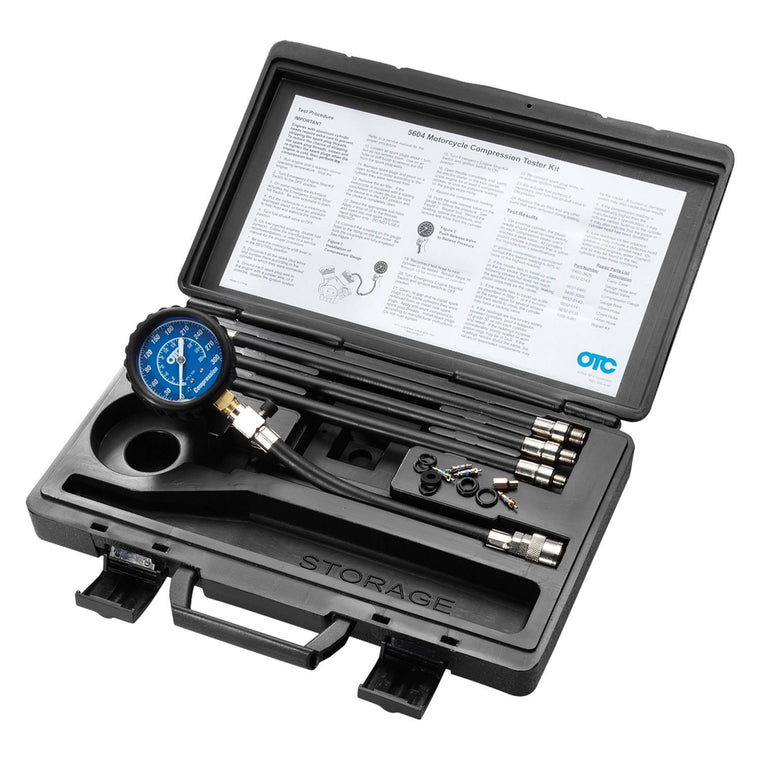 OTC 5604 Motorcycle Compression Tester Kit