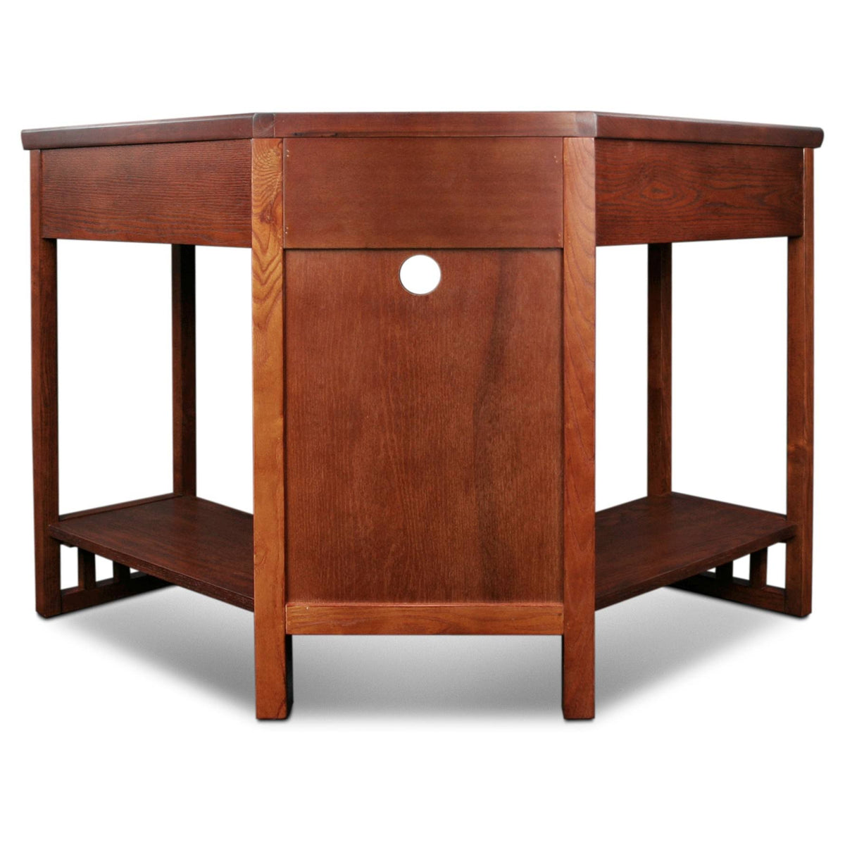 Leick Furniture Mission Corner Desk for Computing and Writing, Oak